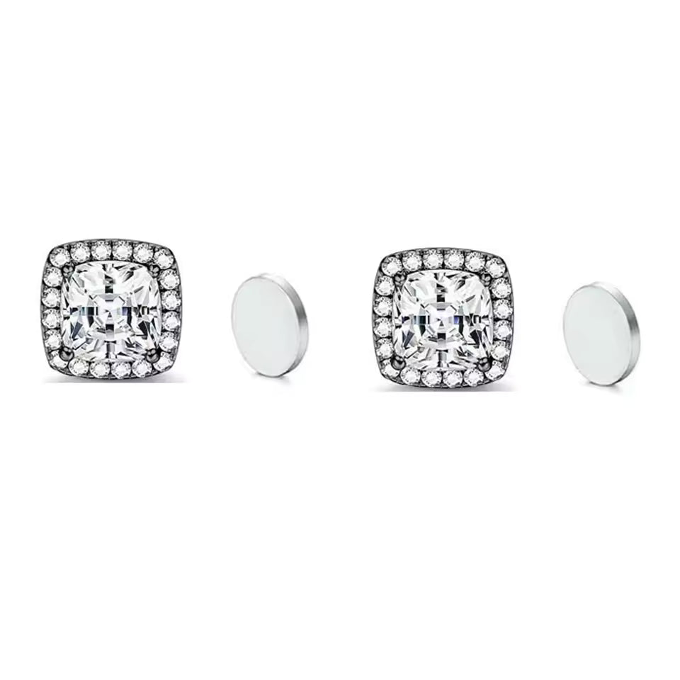 ZeroPierce™ Pave Square Halo