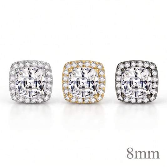 ZeroPierce™ Pave Square Halo