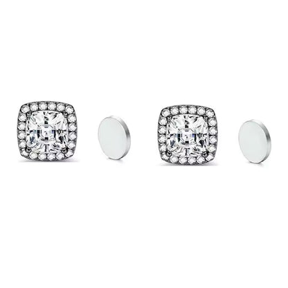 ZeroPierce™ Pave Square Halo