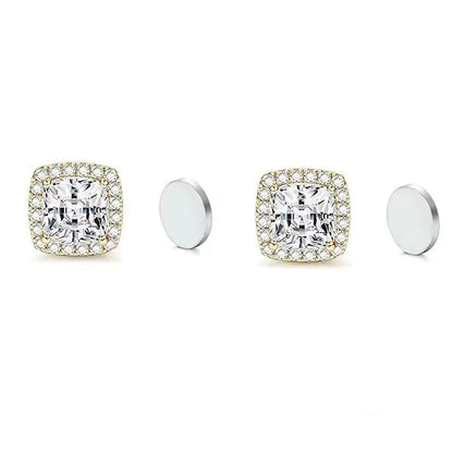 ZeroPierce™ Pave Square Halo